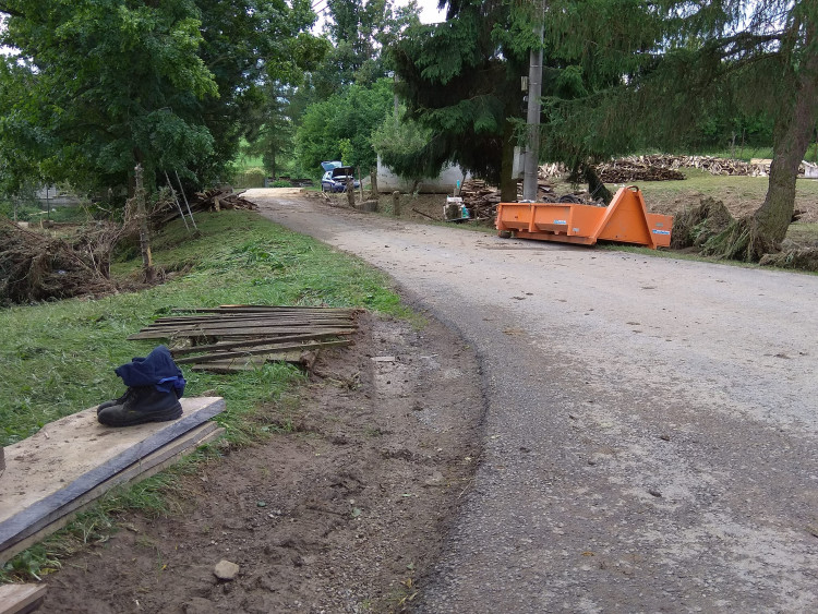 Přívalové deště v Jestřebí