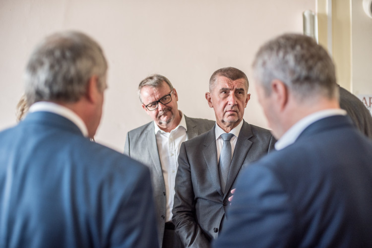 Předseda vlády Andrej Babiš v Českých Budějovicích