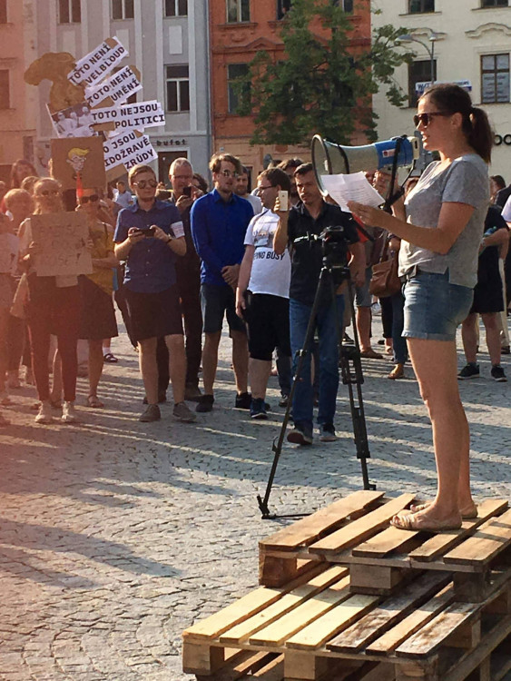 Protesty proti vládě Andreje Babiše v JIhlavě, 5. června 2018