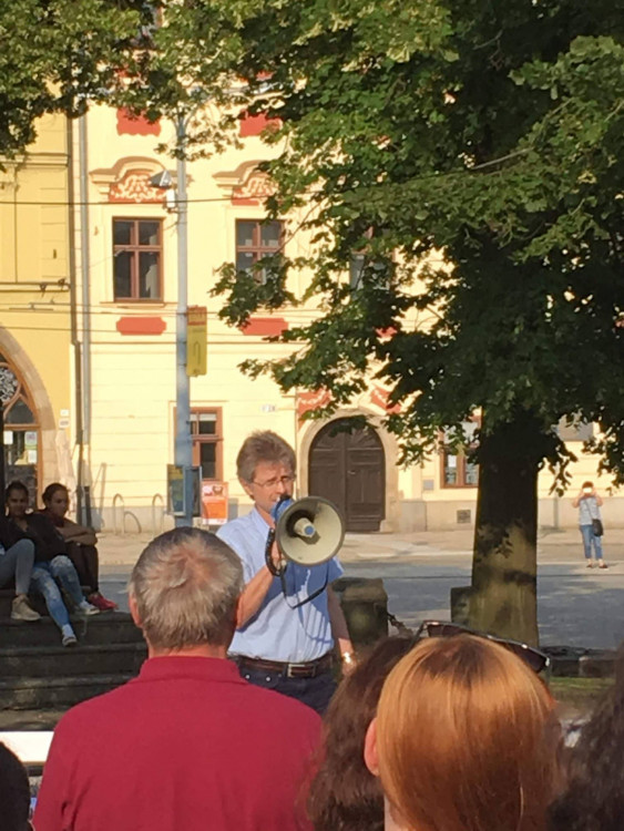 Protesty proti vládě Andreje Babiše v JIhlavě, 5. června 2018