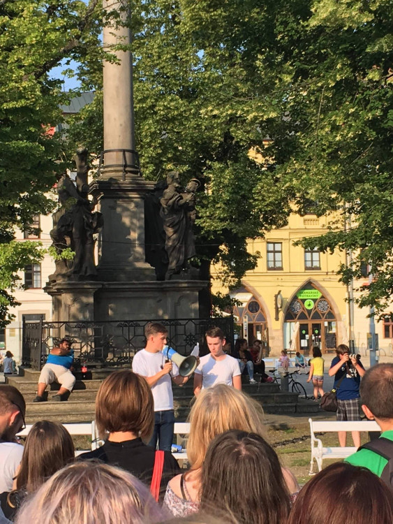 Protesty proti vládě Andreje Babiše v JIhlavě, 5. června 2018