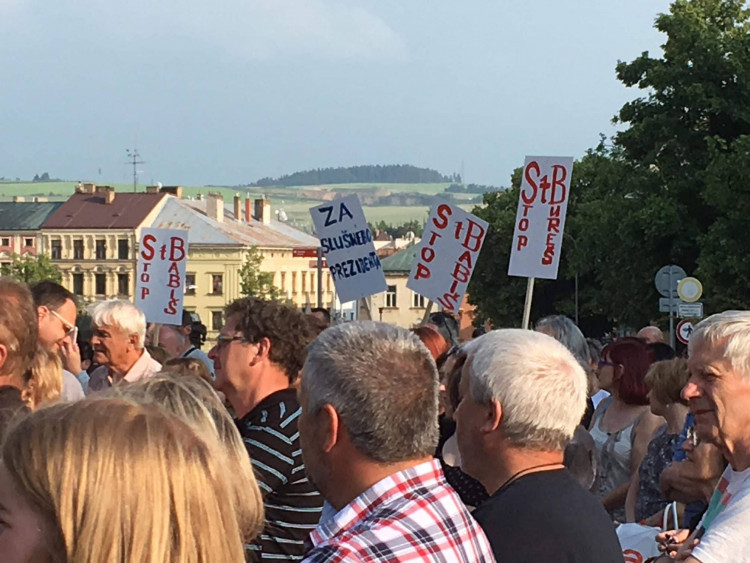 Protesty proti vládě Andreje Babiše v JIhlavě, 5. června 2018
