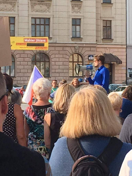 Protesty proti vládě Andreje Babiše v JIhlavě, 5. června 2018