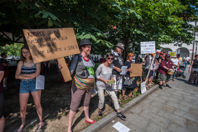 Vláda v demisi v Českých Budějovicích