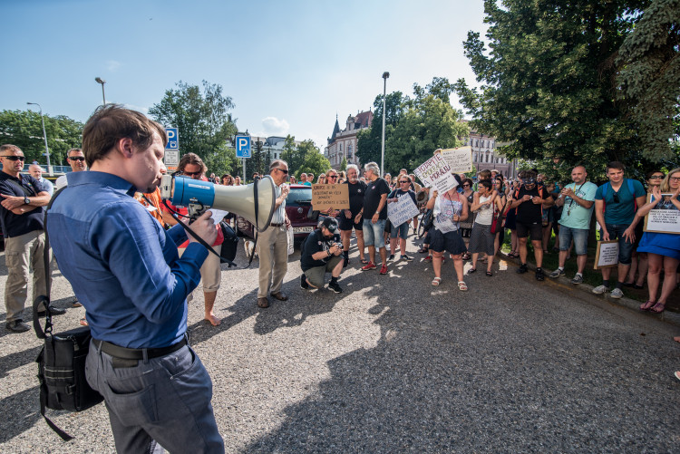 Vláda v demisi v Českých Budějovicích