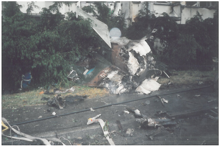 Pád stíhaček na sídliště Vltava