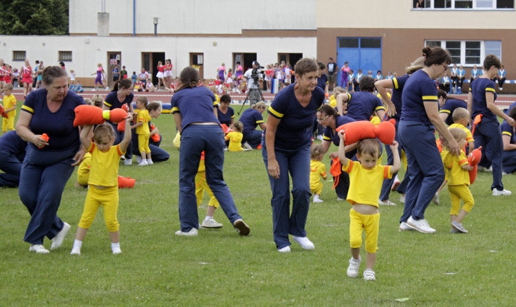 Všesokolský župní slet v Českých Budějovicích