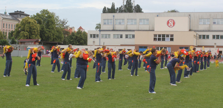 Všesokolský župní slet v Českých Budějovicích