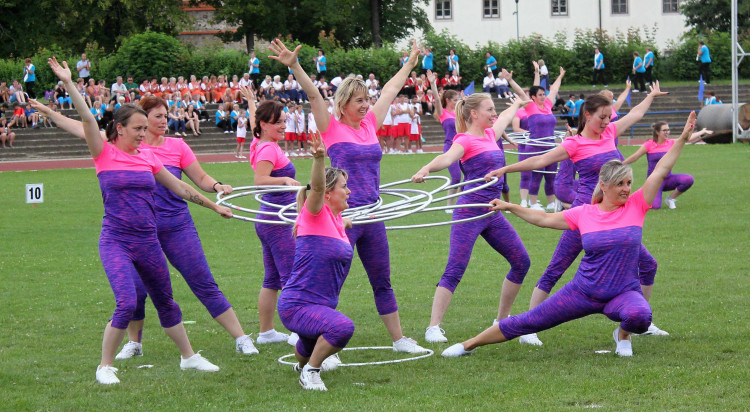 Všesokolský župní slet v Českých Budějovicích