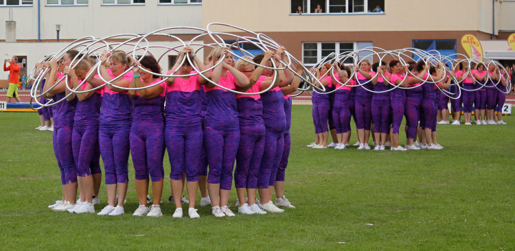 Všesokolský župní slet v Českých Budějovicích