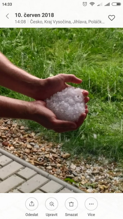 Silný déšť na Vysočině, 10. června 2018