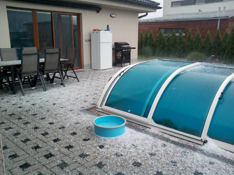 Silný déšť na Vysočině, 10. června 2018