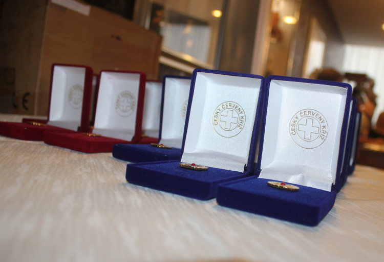 Oceňování dárců krve v Českých Budějovicích