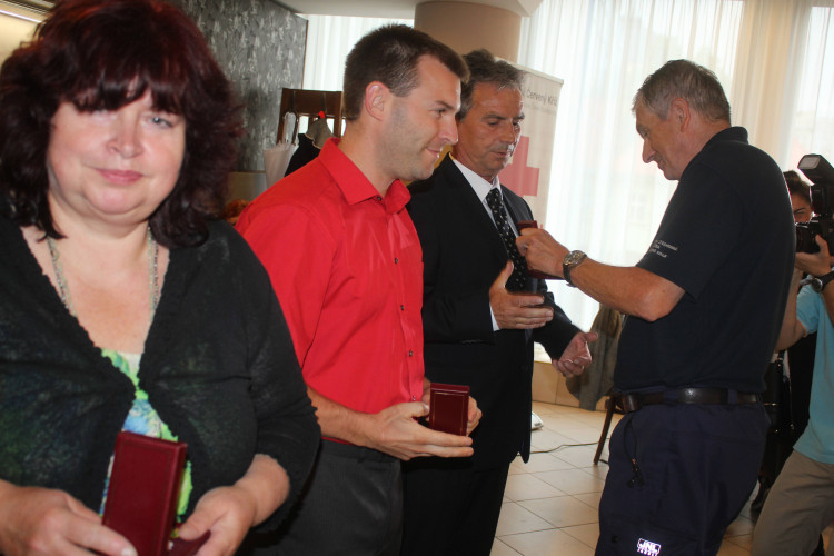 Oceňování dárců krve v Českých Budějovicích