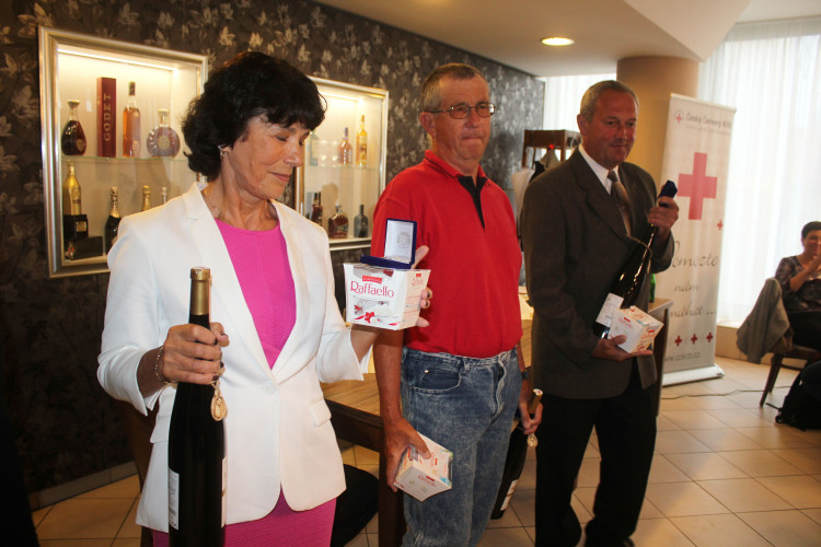 Oceňování dárců krve v Českých Budějovicích