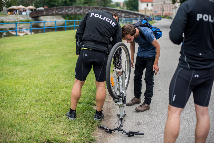 Dopravně bezpečnostní akce policie zaměřená na cyklisty