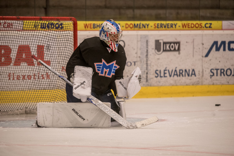 První trénink hokejistů Motoru na ledě při přípravě na sezonu 2018/2019