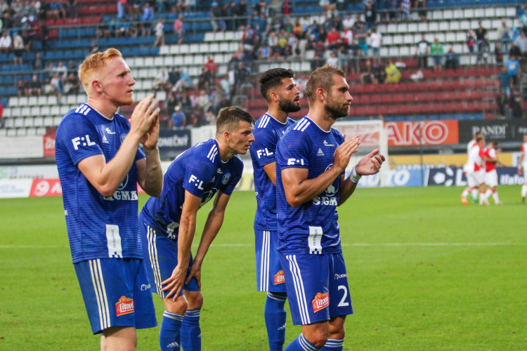 FOTOGALERIE: Slavia nadělila na úvod ligy Sigmě tři góly, z domácích zářil nováček Pilař