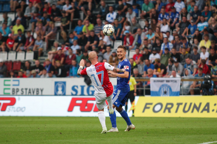 FOTOGALERIE: Slavia nadělila na úvod ligy Sigmě tři góly, z domácích zářil nováček Pilař