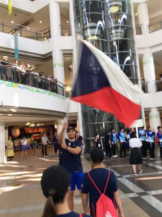 Karatista Tomáš Hermann bojoval v japonském Kóbe