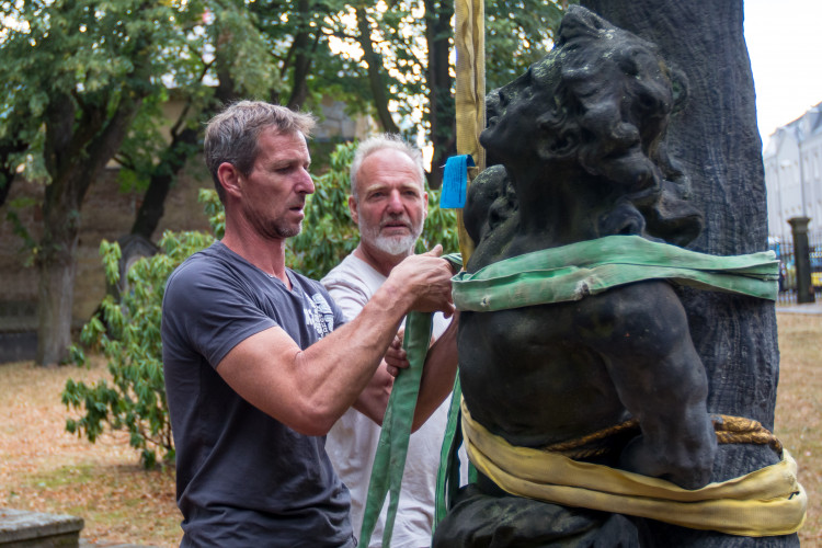 Restaurování barokního sloupu Liberec