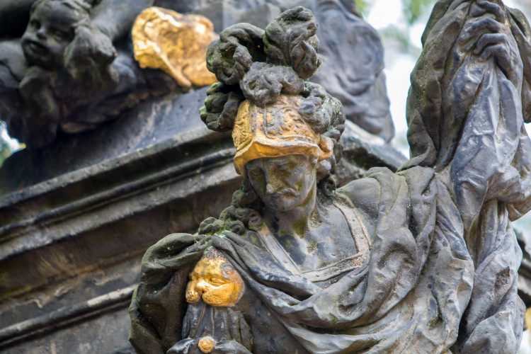 Restaurování barokního sloupu Liberec