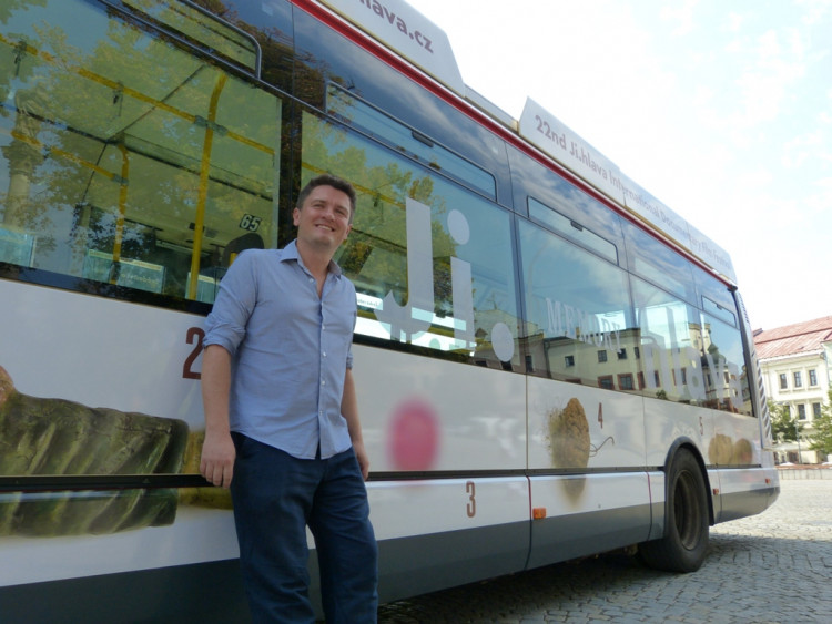 Festivalový trolejbus v Jihlavě