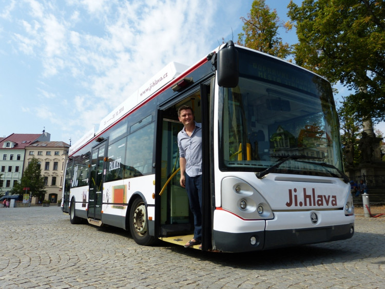Festivalový trolejbus v Jihlavě