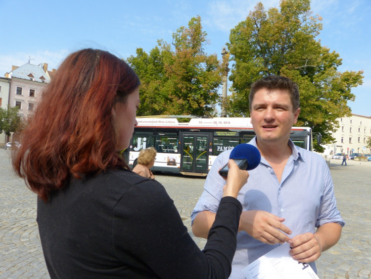 Festivalový trolejbus v Jihlavě