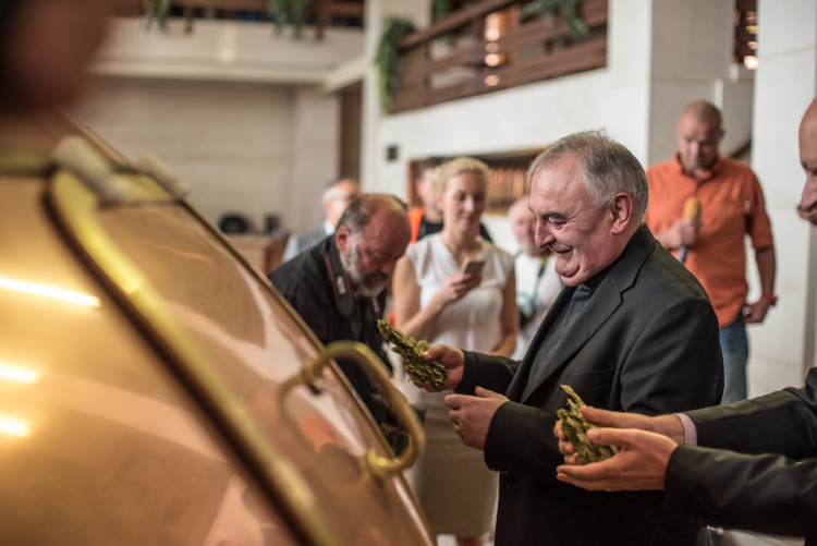 Žehnání pivu v Budějovickém Budvaru 2018