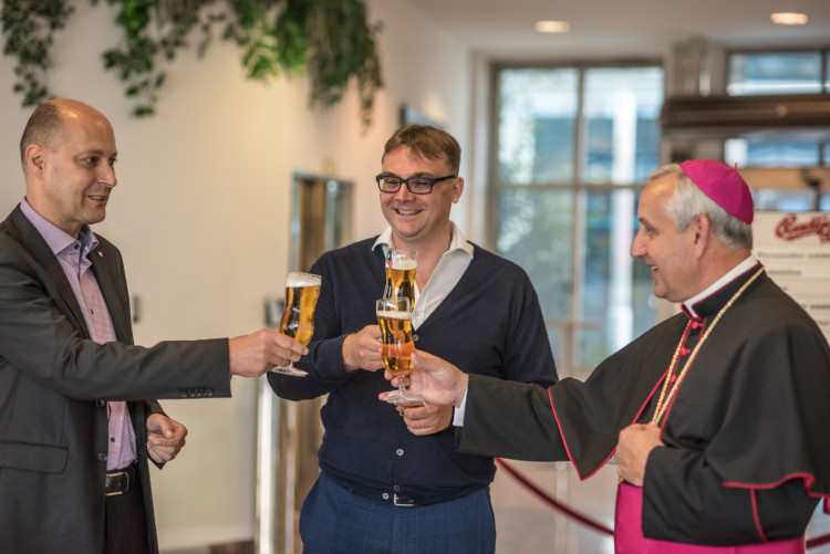 Žehnání pivu v Budějovickém Budvaru 2018