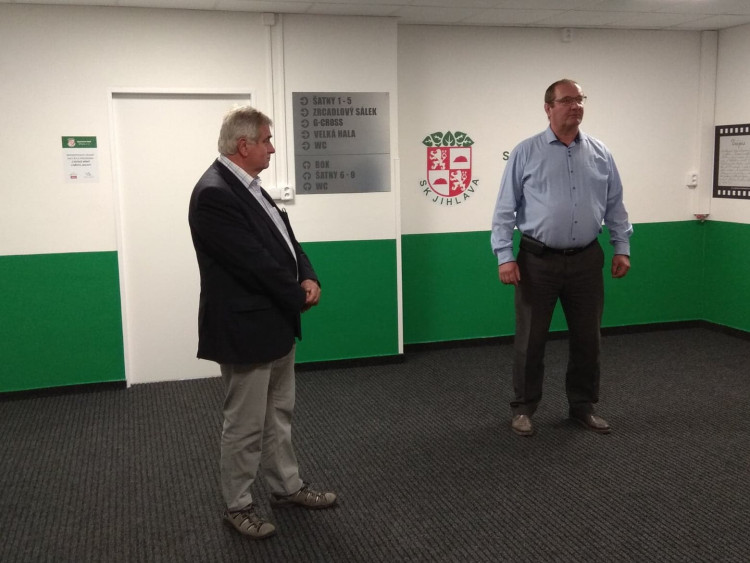 Představení zrekonstruovaného zázemí v hale SK Jihlava
