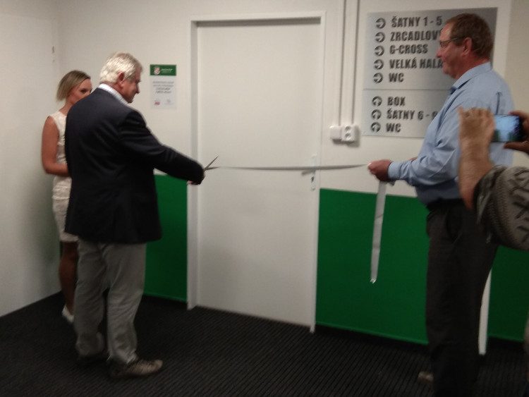 Představení zrekonstruovaného zázemí v hale SK Jihlava