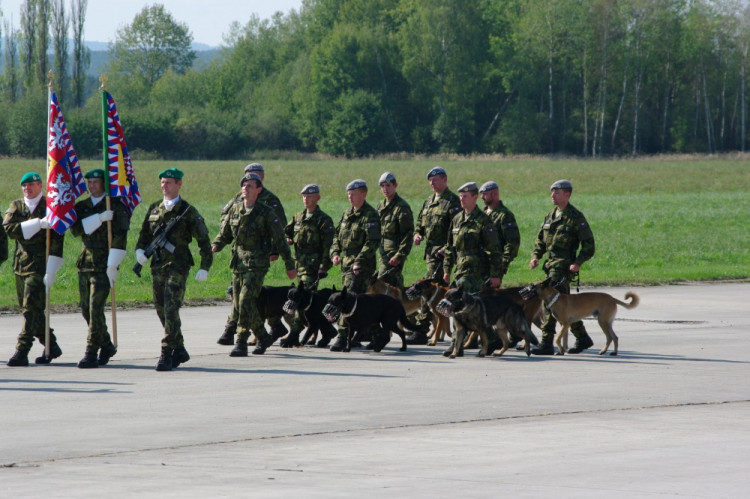 Vojáci trénují v Bechyni na slavnostní přehlídku