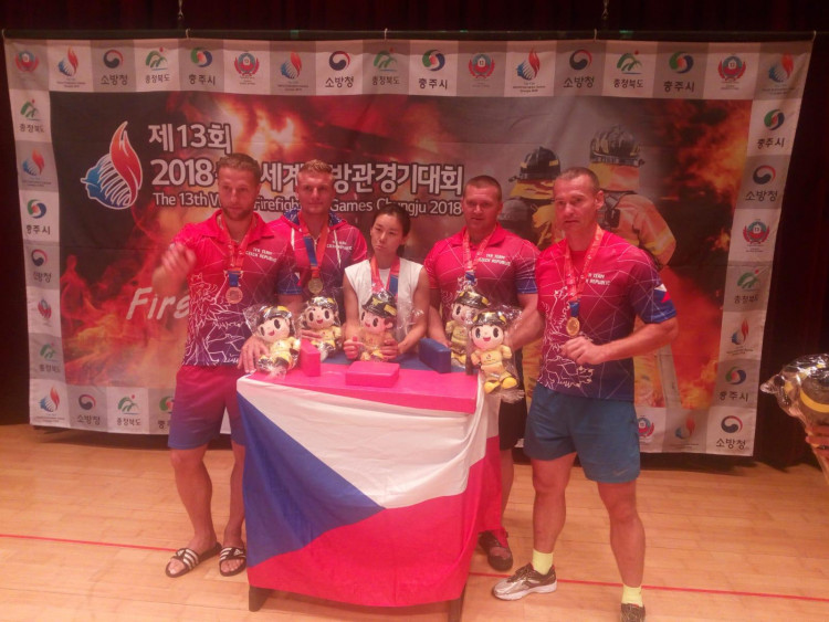 Jihočeští hasiči na Světových hasičských hrách v Jižní Koreji