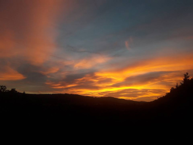 Rudé nebe nad Budějcema