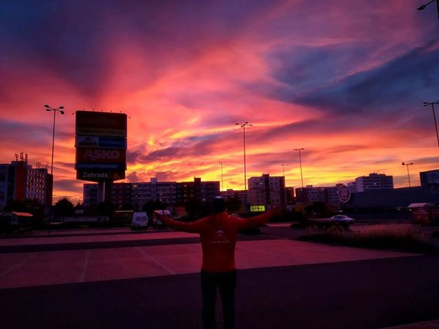 Rudé nebe nad Budějcema