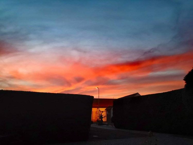 Rudé nebe nad Budějcema