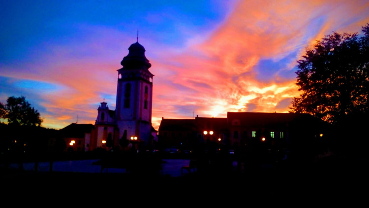 Rudé nebe nad Budějcema