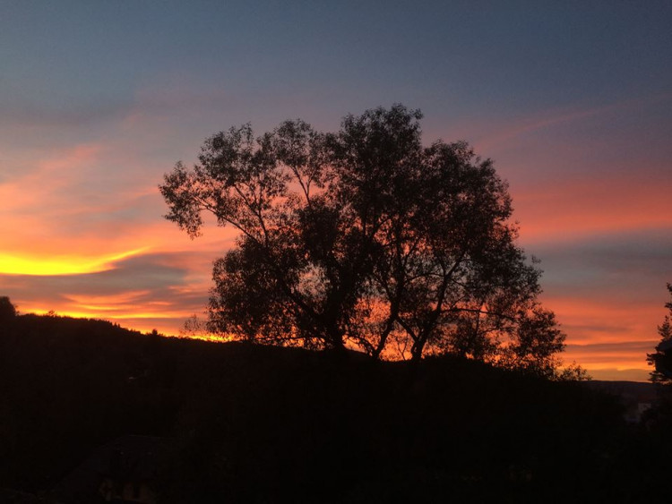 Rudé nebe nad Budějcema