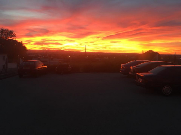 Rudé nebe nad Budějcema