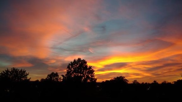 Rudé nebe nad Budějcema