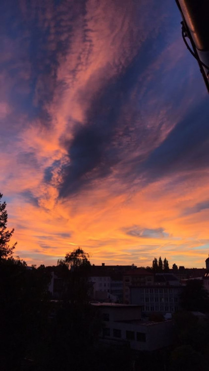 Rudé nebe nad Budějcema