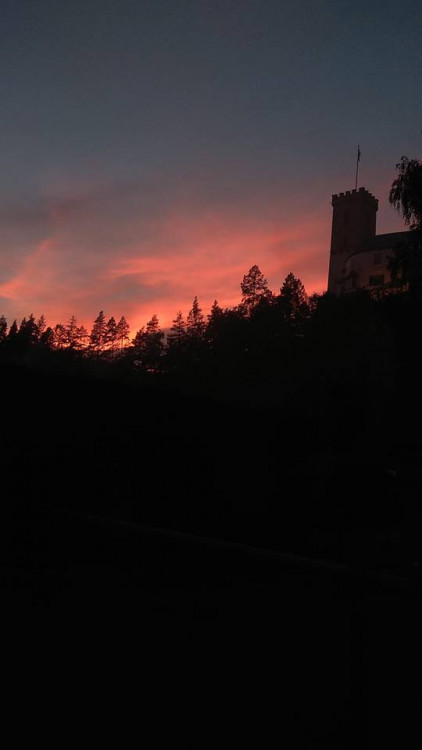 Rudé nebe nad Budějcema