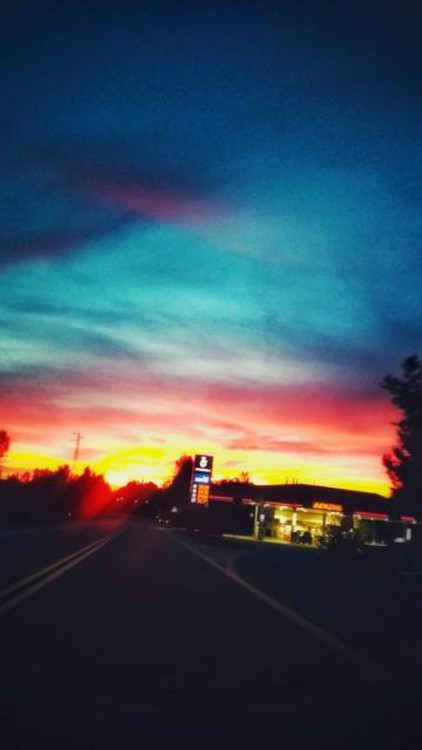 Rudé nebe nad Budějcema