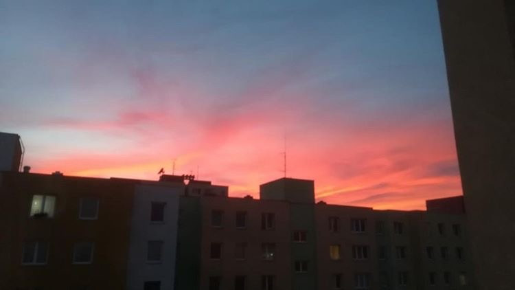 Rudé nebe nad Budějcema