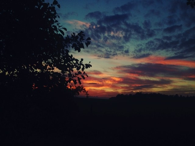 Rudé nebe nad Budějcema