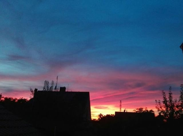 Rudé nebe nad Budějcema