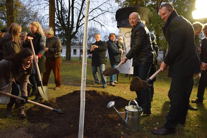 Vysazení Lípy republiky v Jihlavě