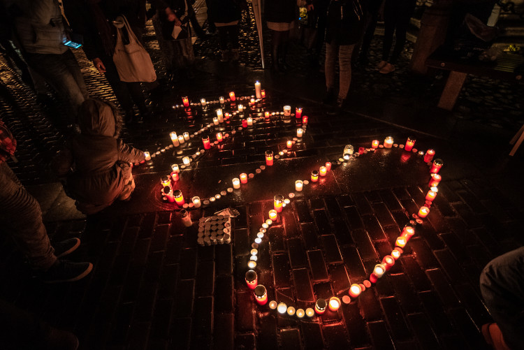 Oslavy 100 let republiky na budějckém náměstí